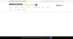 Desktop Screenshot of menapiamotors.com