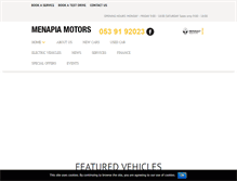 Tablet Screenshot of menapiamotors.com